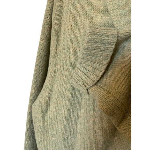 Eddie Bauer Woman's XXL Green Wool Blend Button Down Collared Sweater Cardigan - Picture 9 of 13